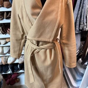 Shinestar Tan polyester Blend Coat